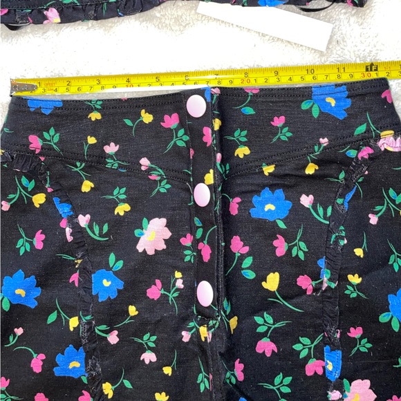 For Love & Lemons Robin Blue and Pink Floral Two-Piece Tank and Shorts Set - Picture 7 of 10